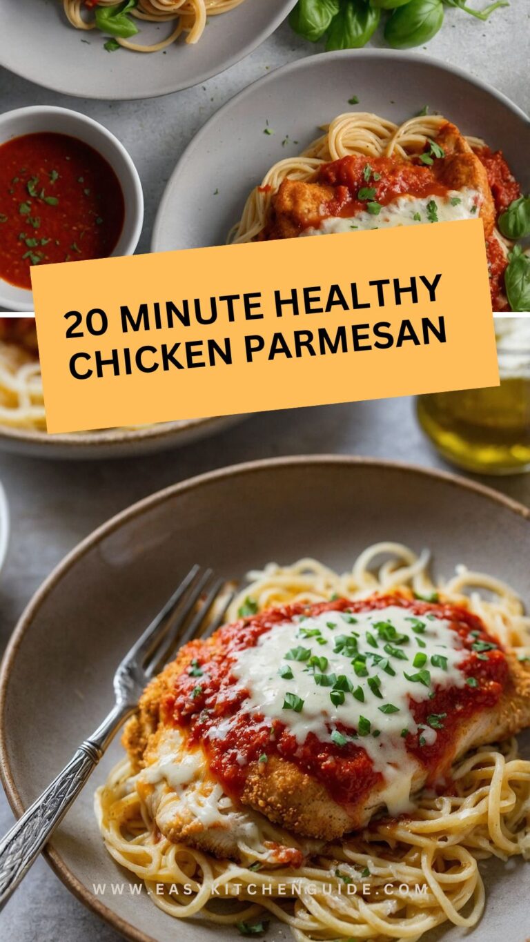 20 minute healthy chicken parmesan