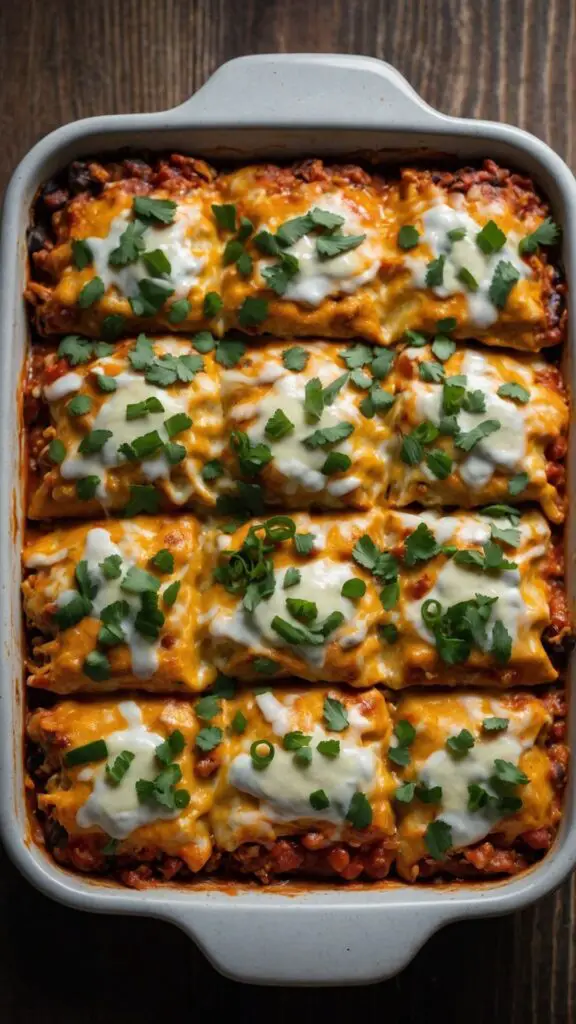 how to make chicken enchilada casserole