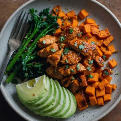 how to make spicy chicken sweet potato meal prep magic