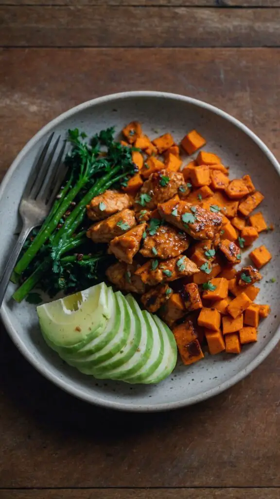 how to make spicy chicken sweet potato meal prep magic