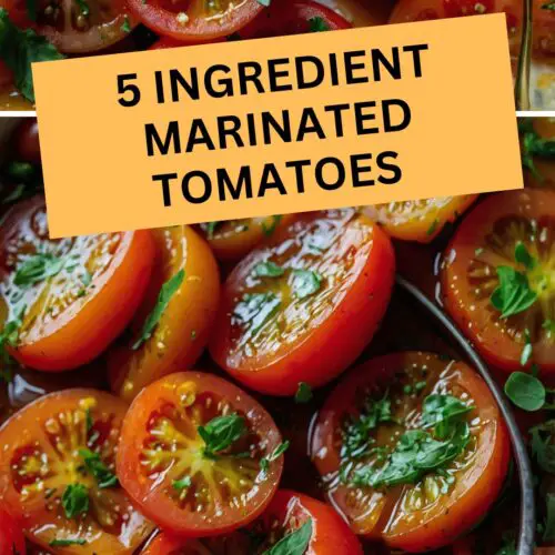 5 ingredient marinated tomatoes