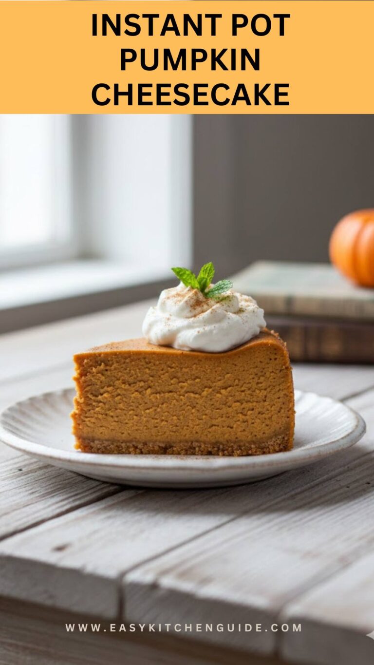 Instant Pot Pumpkin Cheesecake