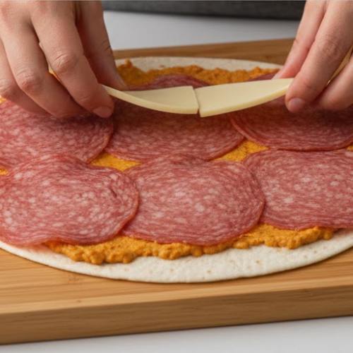 Step 4: Add the Salami Step 4: Add the Salami