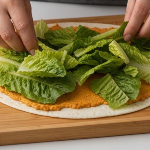 Step 6: Top with Romaine Lettuce Step 6: Top with Romaine Lettuce
