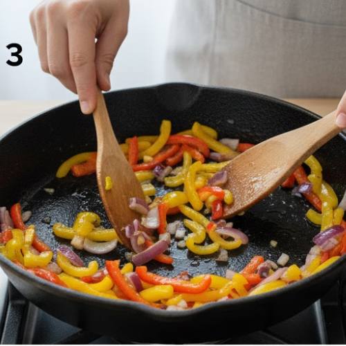 Step 3: Sauté the Vegetables