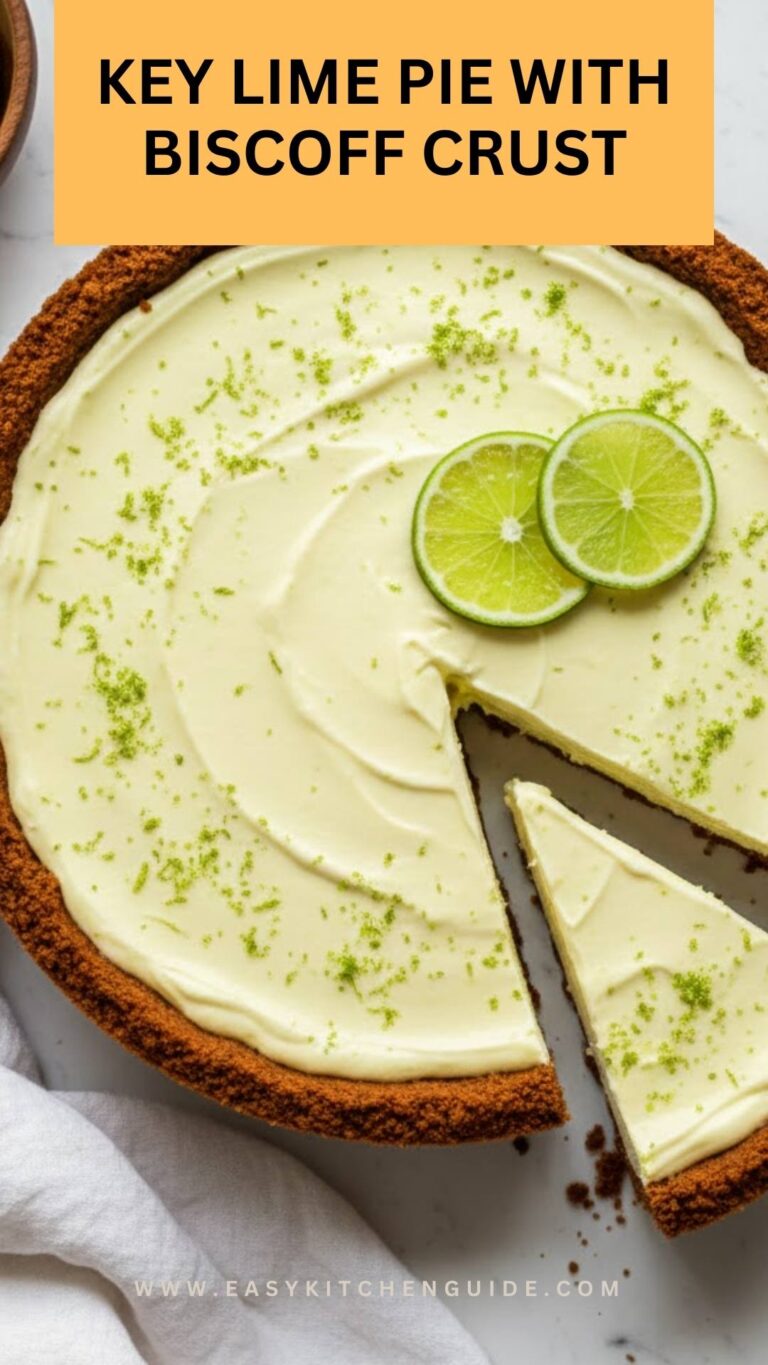 Key Lime Pie With Biscoff Crust