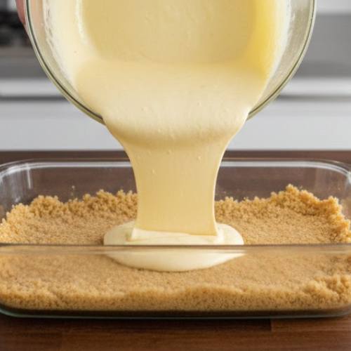 Step 6: Pour the Filling Over the Crust Step 6: Pour the Filling Over the Crust