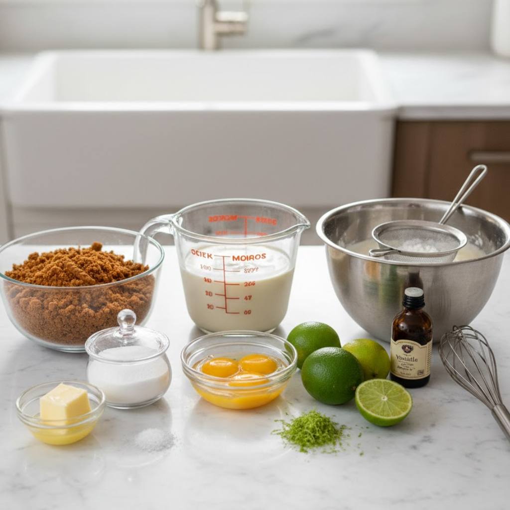 Ingredients You'll Need To Make This Key Lime Pie with Biscoff Crust Ingredients You'll Need To Make This Key Lime Pie with Biscoff Crust