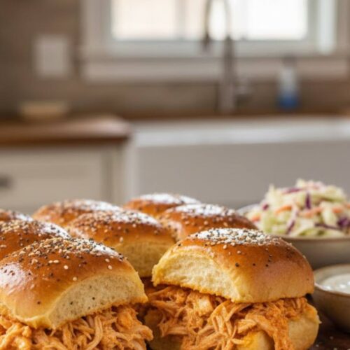 Kings Hawaiian Buffalo Chicken Sliders