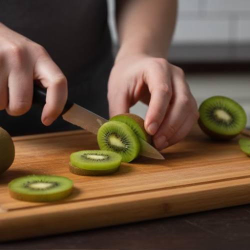 Step 1: Prepare the Kiwis Step 1: Prepare the Kiwis