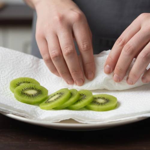Step 2: Dry the Kiwi Slices Step 2: Dry the Kiwi Slices