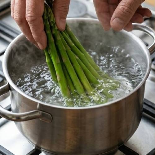 Step 1: Blanch the Asparagus Step 1: Blanch the Asparagus