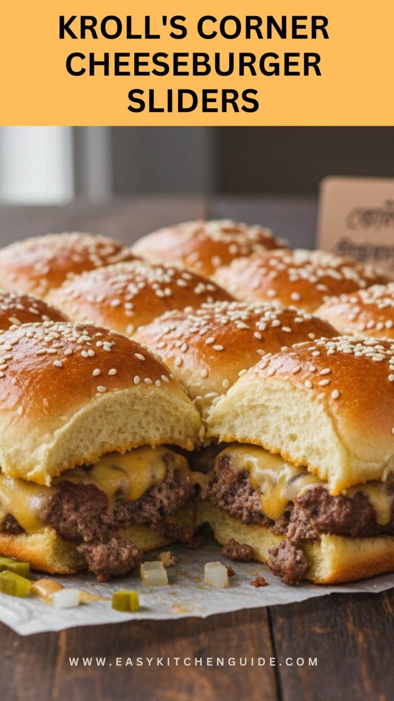 Kroll's Corner Cheeseburger Sliders