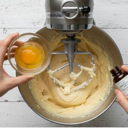 Step 5: Incorporate Eggs and Vanilla