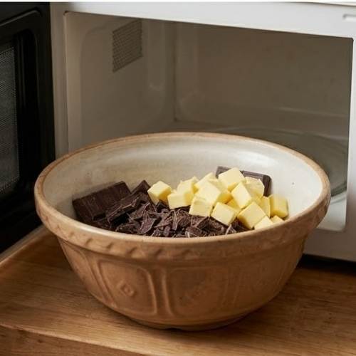 Step 2: Melt Chocolate and Butter Step 2: Melt Chocolate and Butter