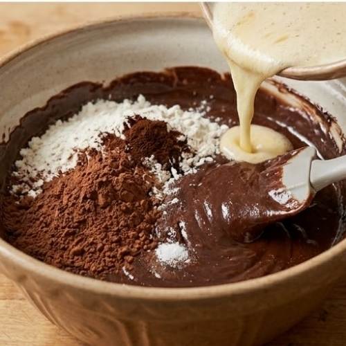 Step 4: Combine Wet and Dry Ingredients Step 4: Combine Wet and Dry Ingredients