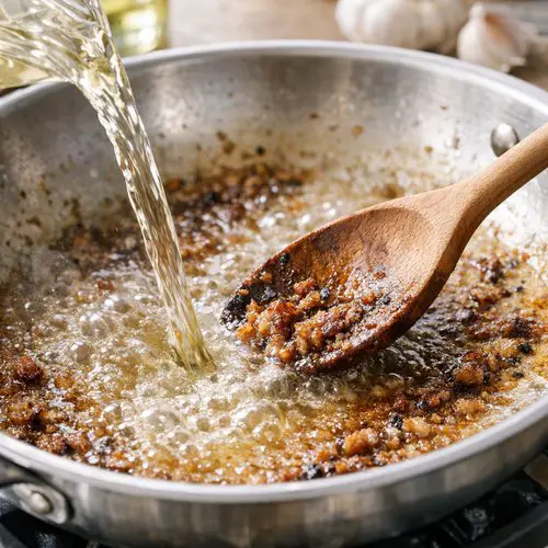 Step 5: Deglaze the Pan with Wine
