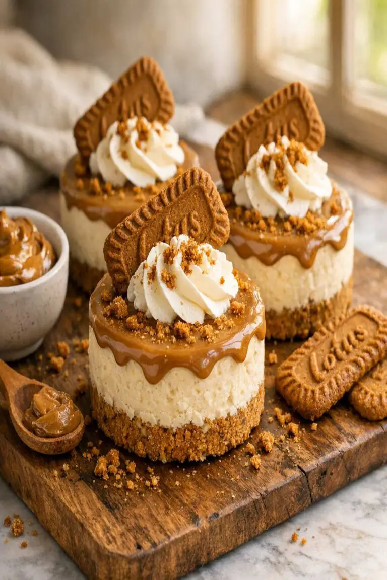 biscoff mini cheesecake recipe featured 1