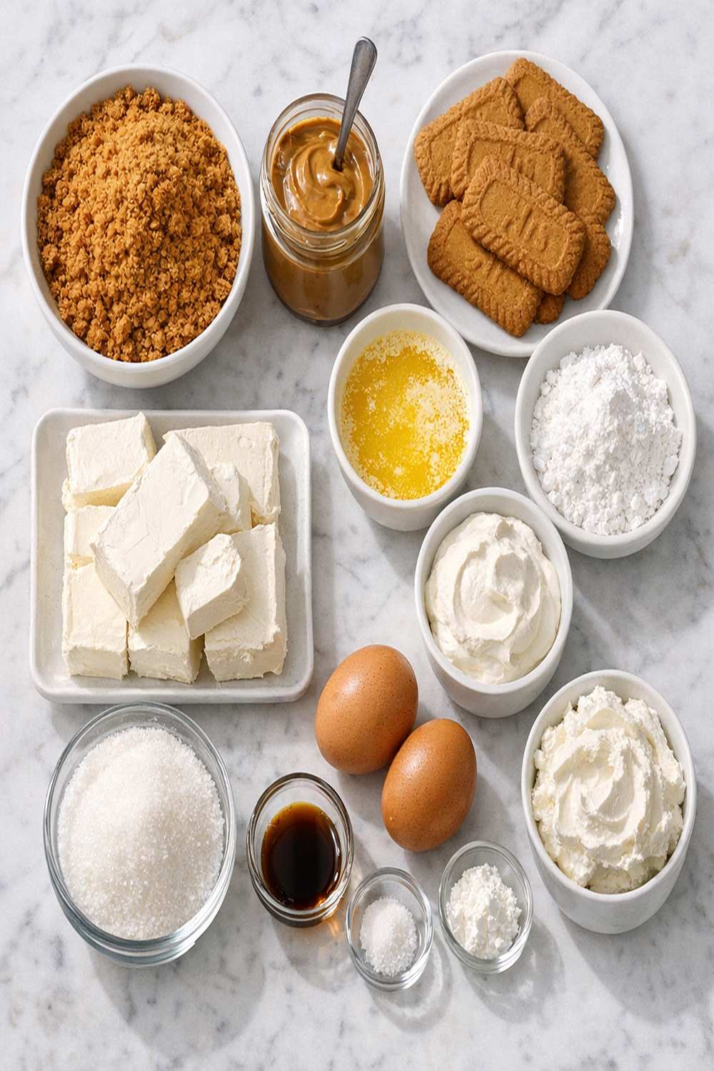 Biscoff Mini Cheesecake Recipe ingredients