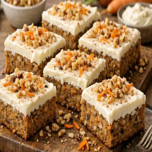 carrot cake bars recipe featured 2
