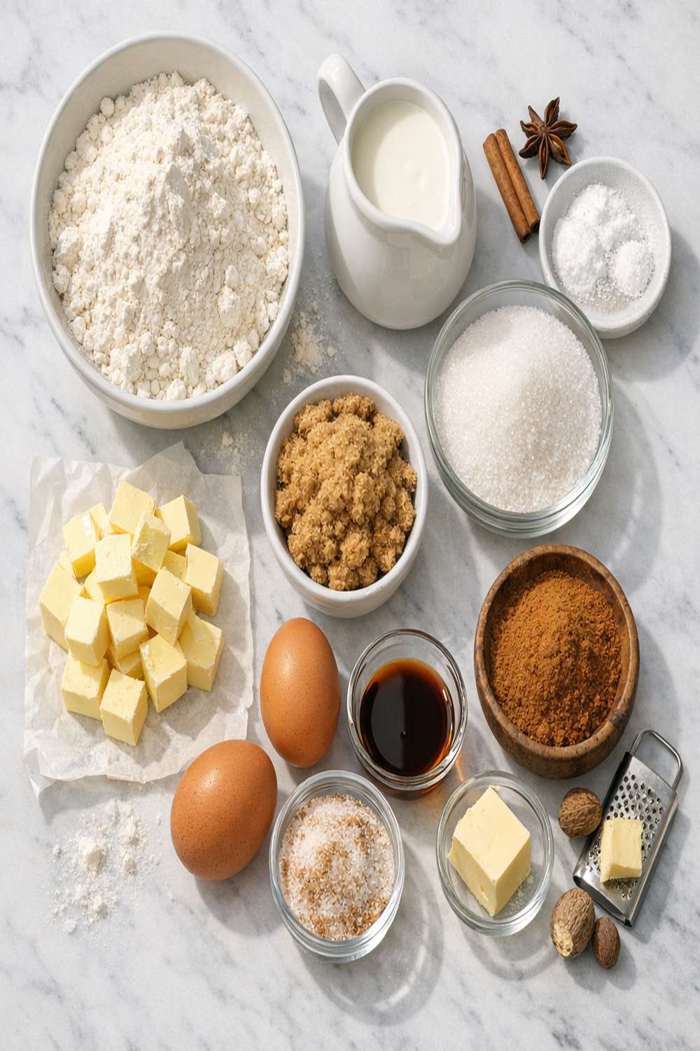 Cinnamon Sugar Scones Recipe ingredients