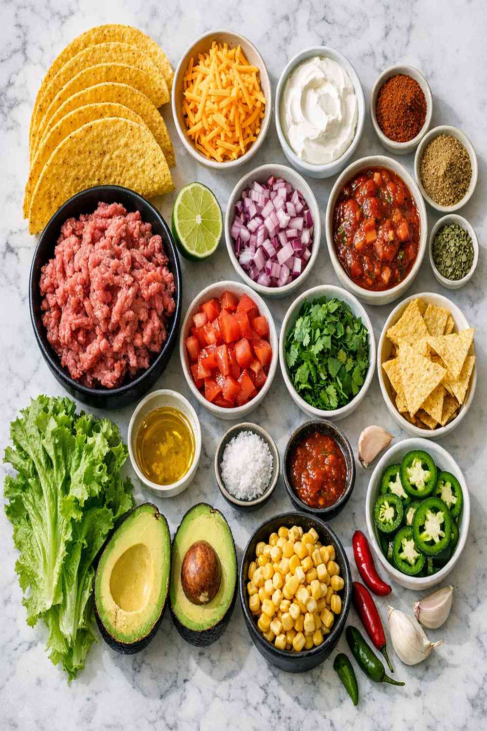 Crunchy Tacos Recipe ingredients