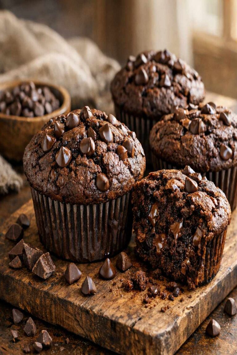 Double Chocolate Muffins Recipe