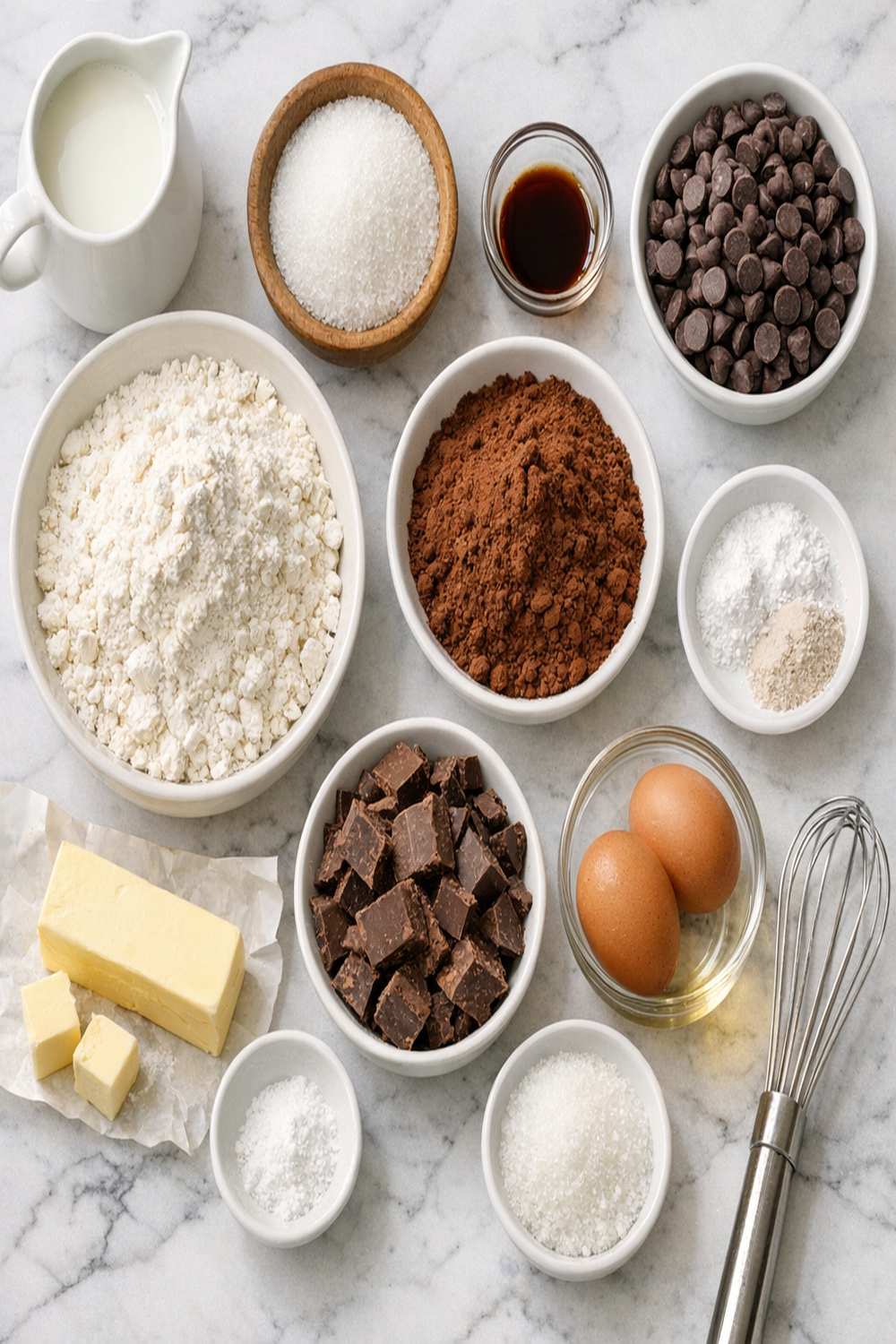 Double Chocolate Muffins Recipe ingredients