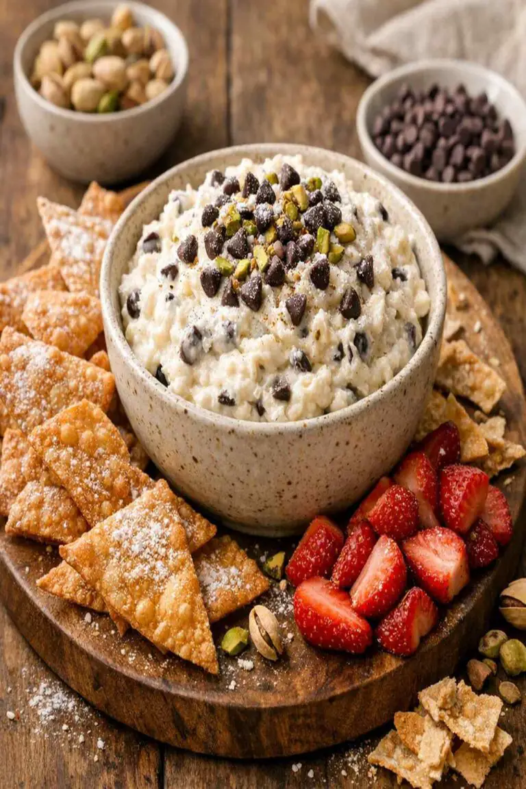 easy cannoli dip recipe featured