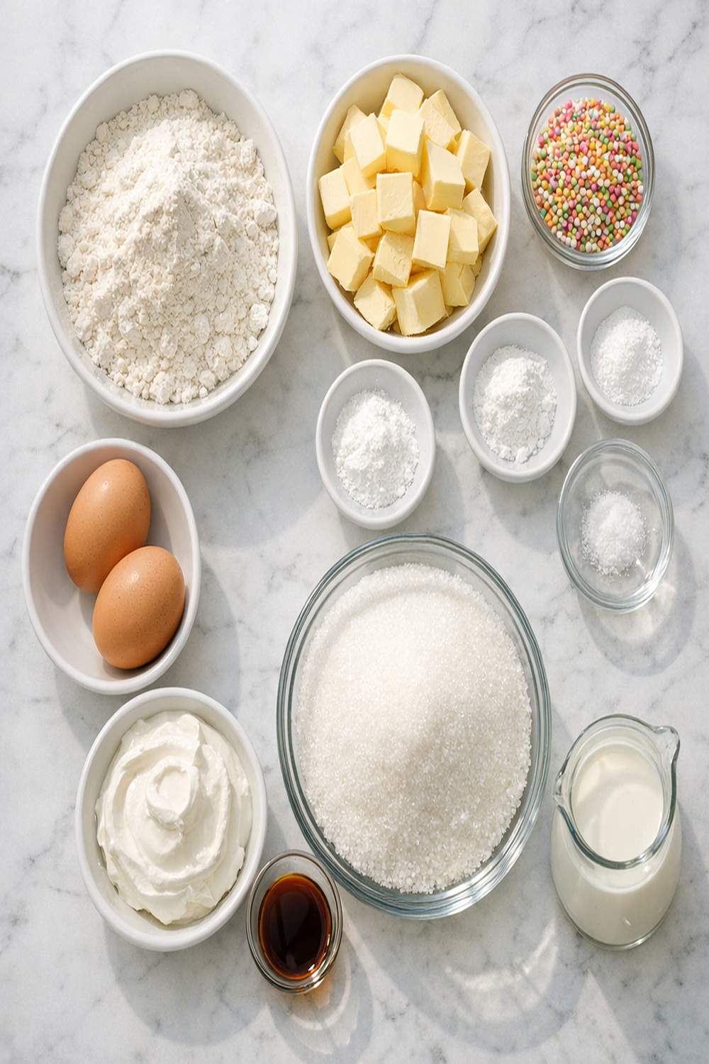Fluffy Sugar Cookies Recipe ingredients