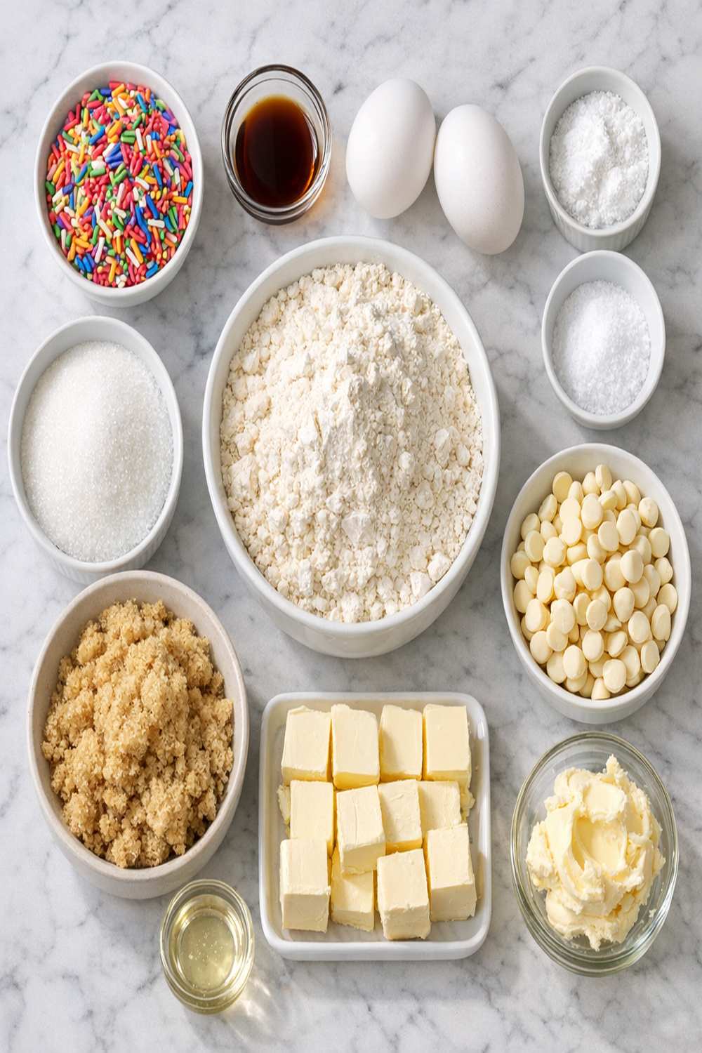 Funfetti Cookies Recipe ingredients