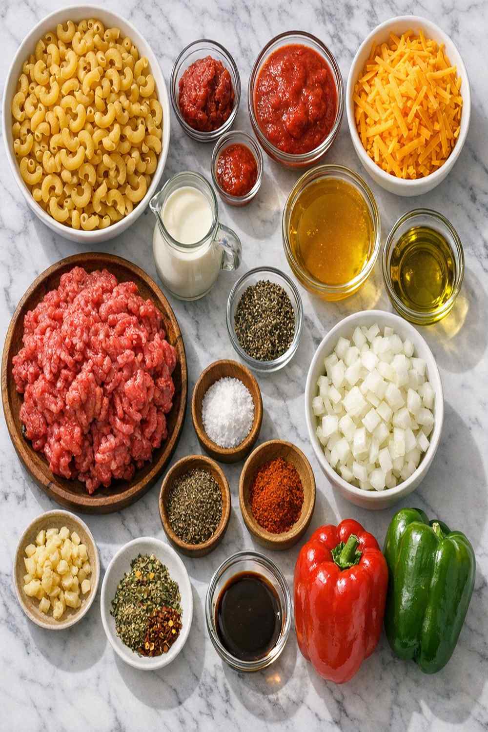Ground Beef And Elbow Macaroni Recipe ingredients