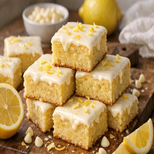 Lemon Brownies White Chocolate Recipe