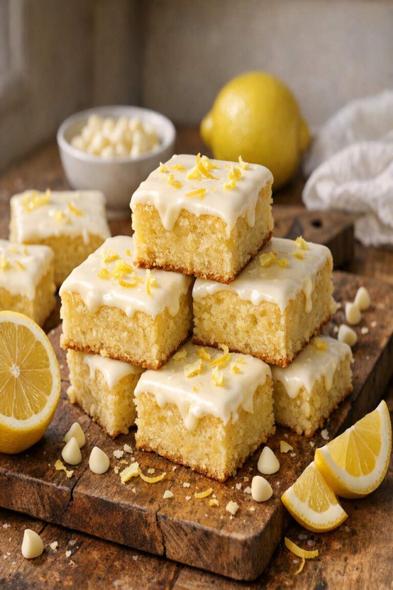 Lemon Brownies White Chocolate Recipe