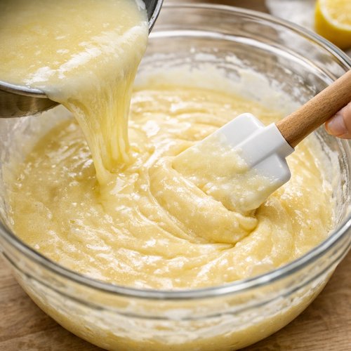 Step 5: Fold In the Cooled Butter and White Chocolate Mixture