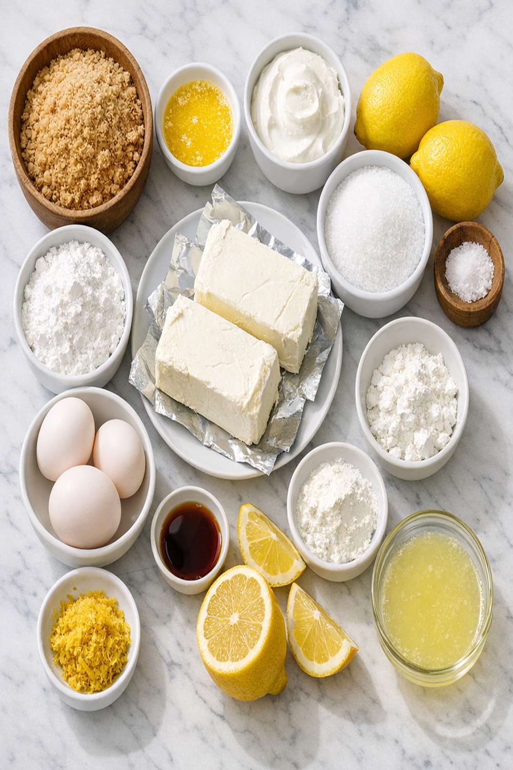 Lemon Cream Cheese Bars With Graham Cracker Crust Recipe ingredients