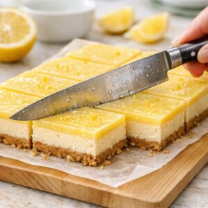 Lemon Cream Cheese Bars Graham Cracker Crust step 10