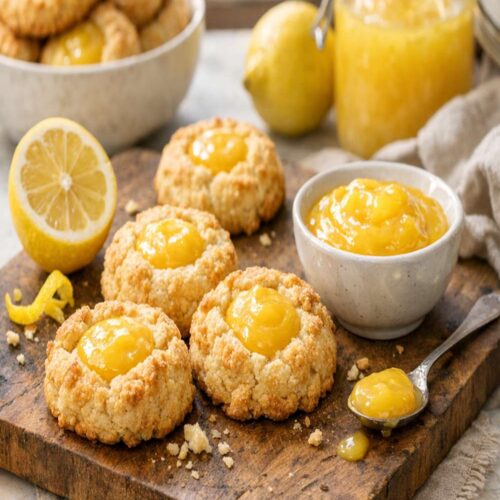 Lemon Curd Biscuits Recipe