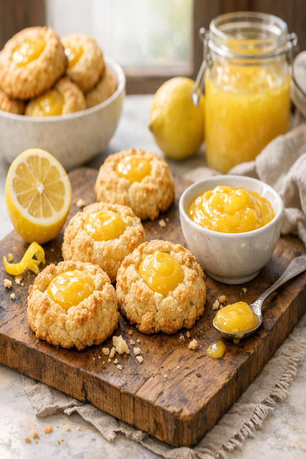 Lemon Curd Biscuits Recipe