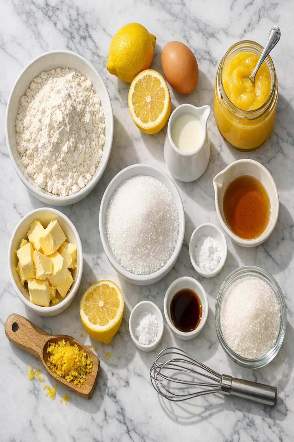 Lemon Curd Cookies Recipe ingredients