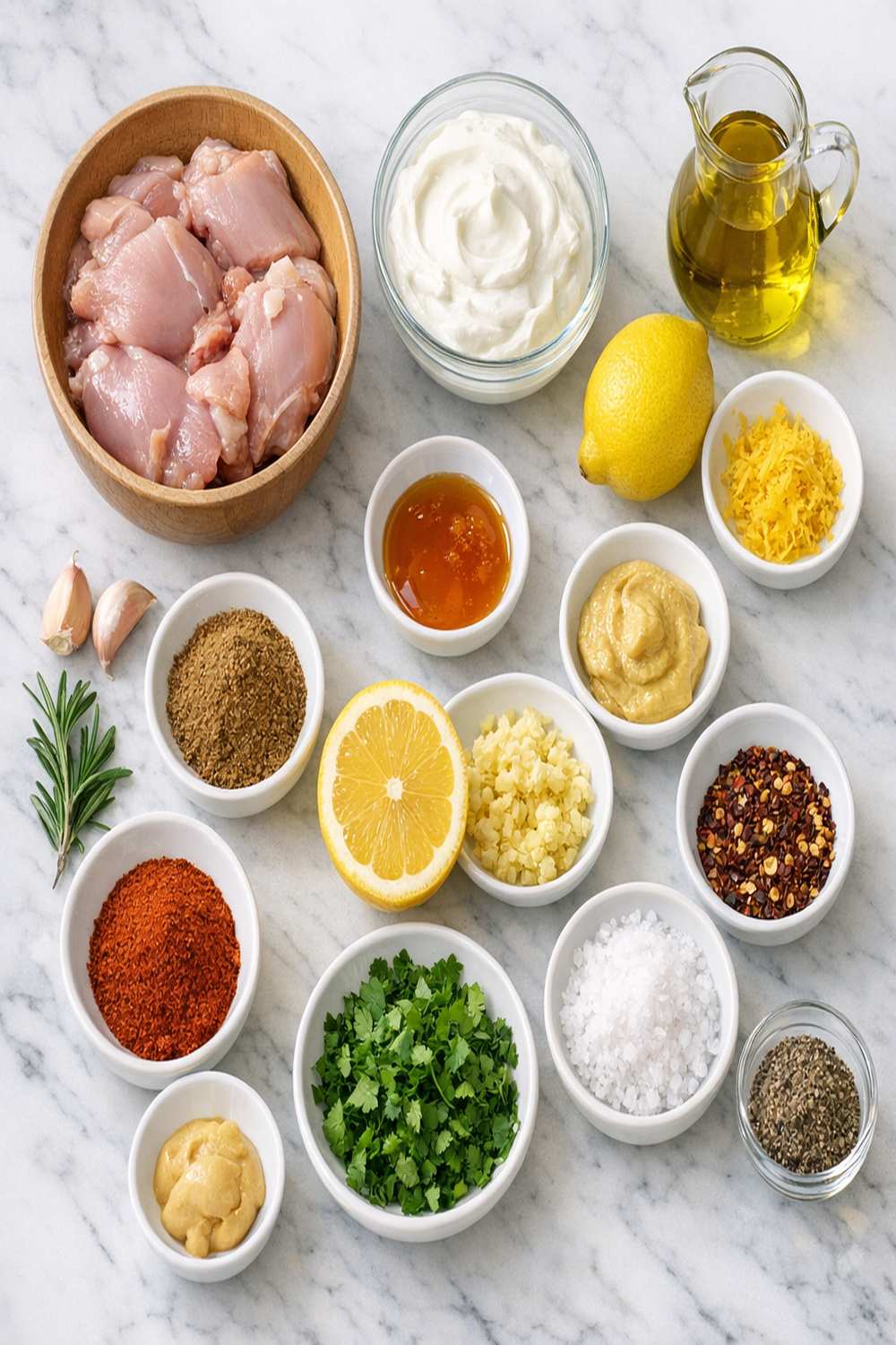 Lemon Yogurt Chicken Recipe ingredients
