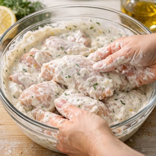 Step 2: Coat the Chicken Thoroughly