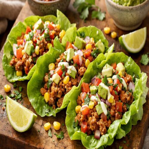 Lettuce Wrap Turkey Tacos Recipe