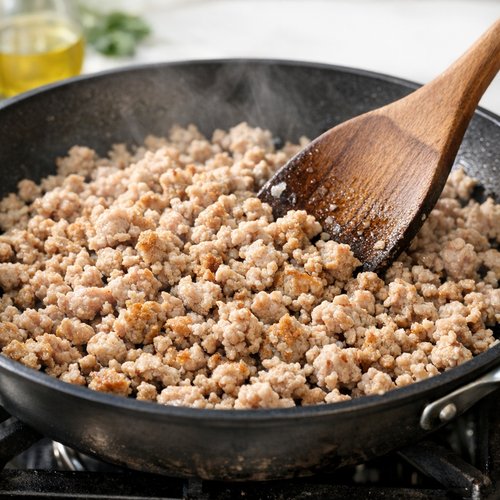 Step 1: Brown the Ground Turkey