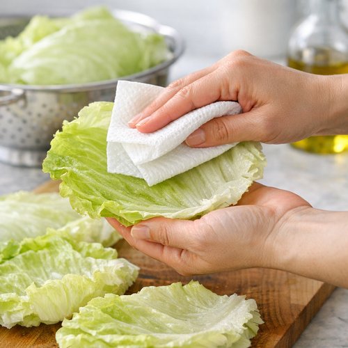 Step 6: Prepare Your Lettuce Leaves
