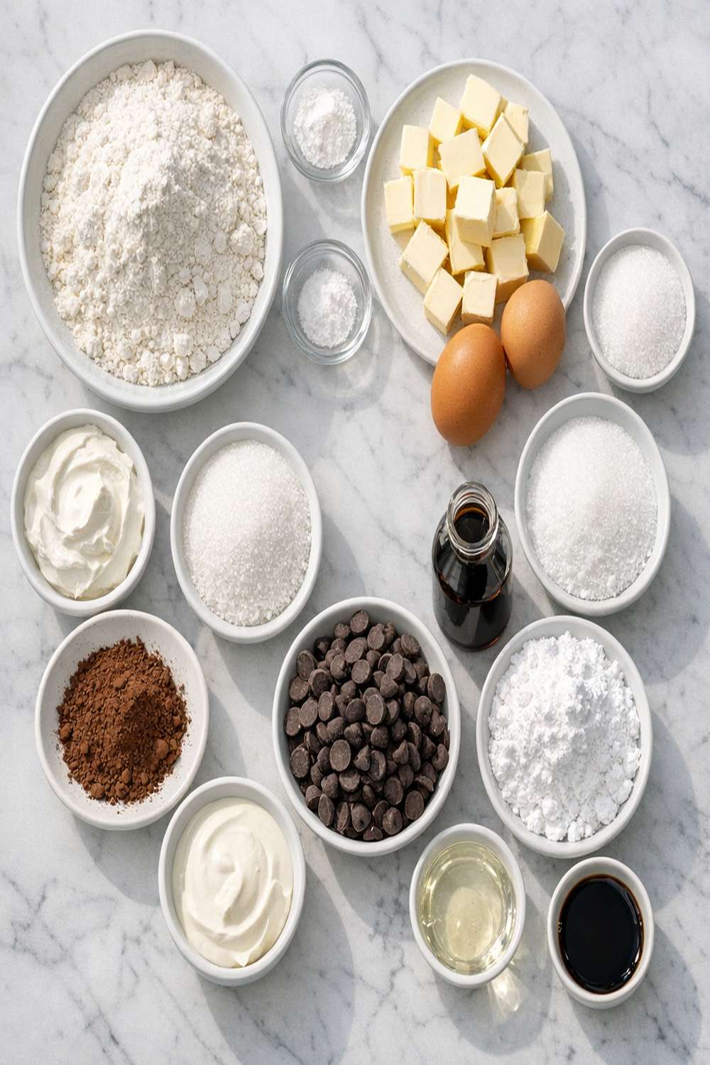 Levain Black And White Cookie Recipe ingredients