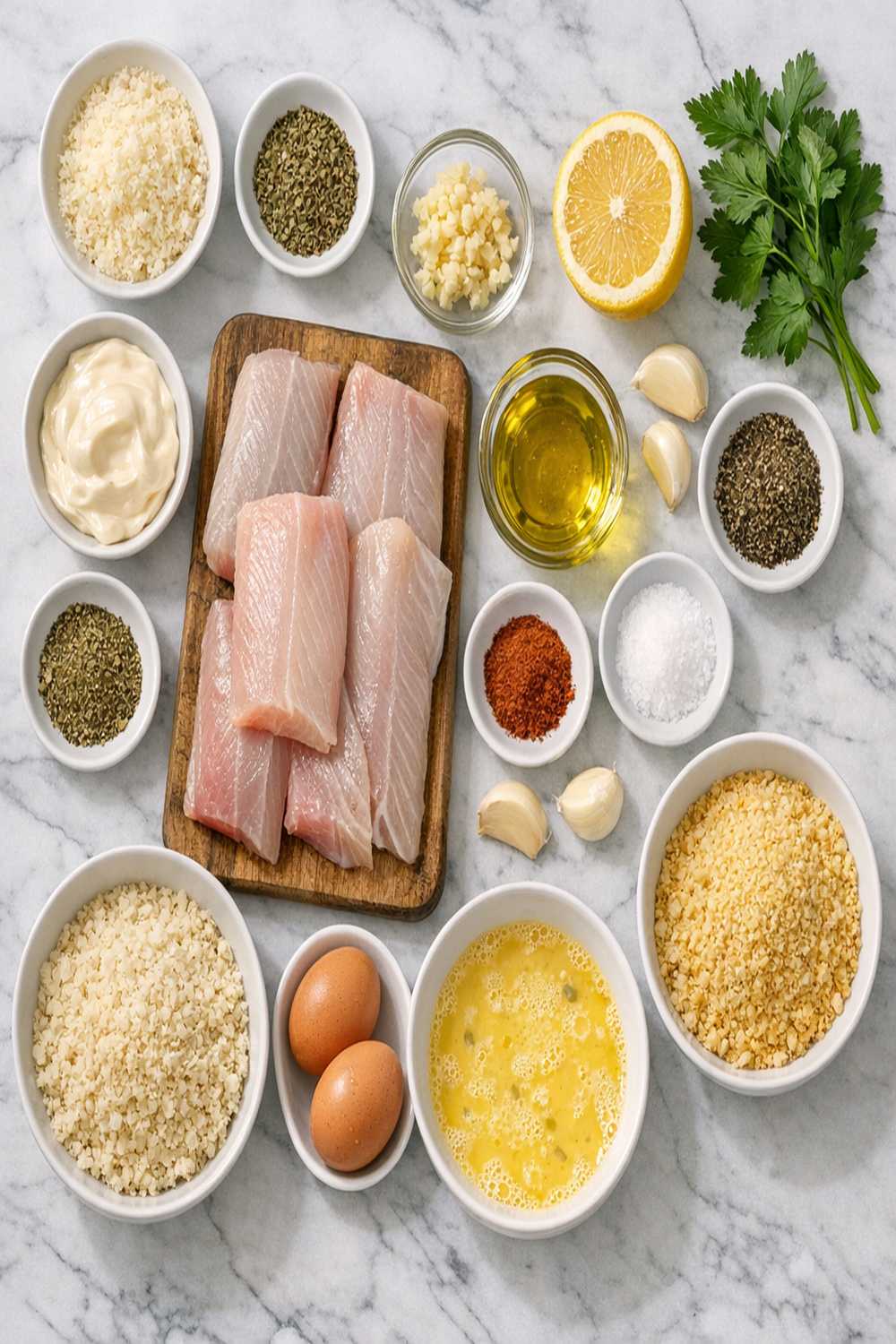 Mahi Mahi Breaded Recipe ingredients