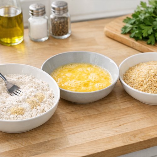 Step 2: Create Your Three-Bowl Breading Station