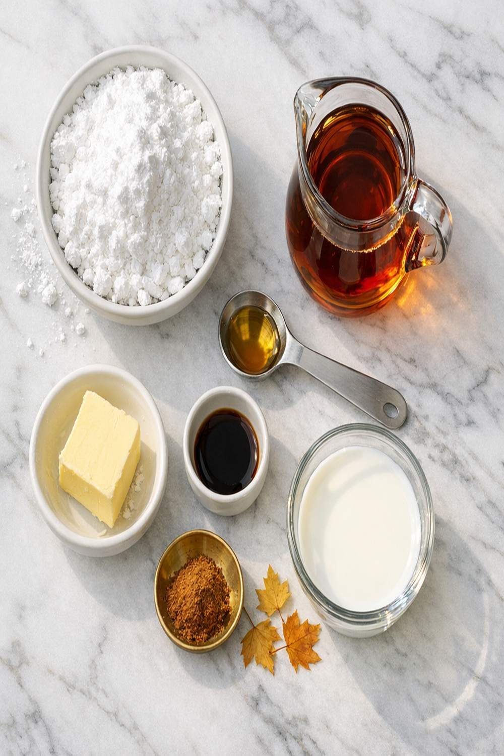 Maple Cookie Glaze Recipe ingredients