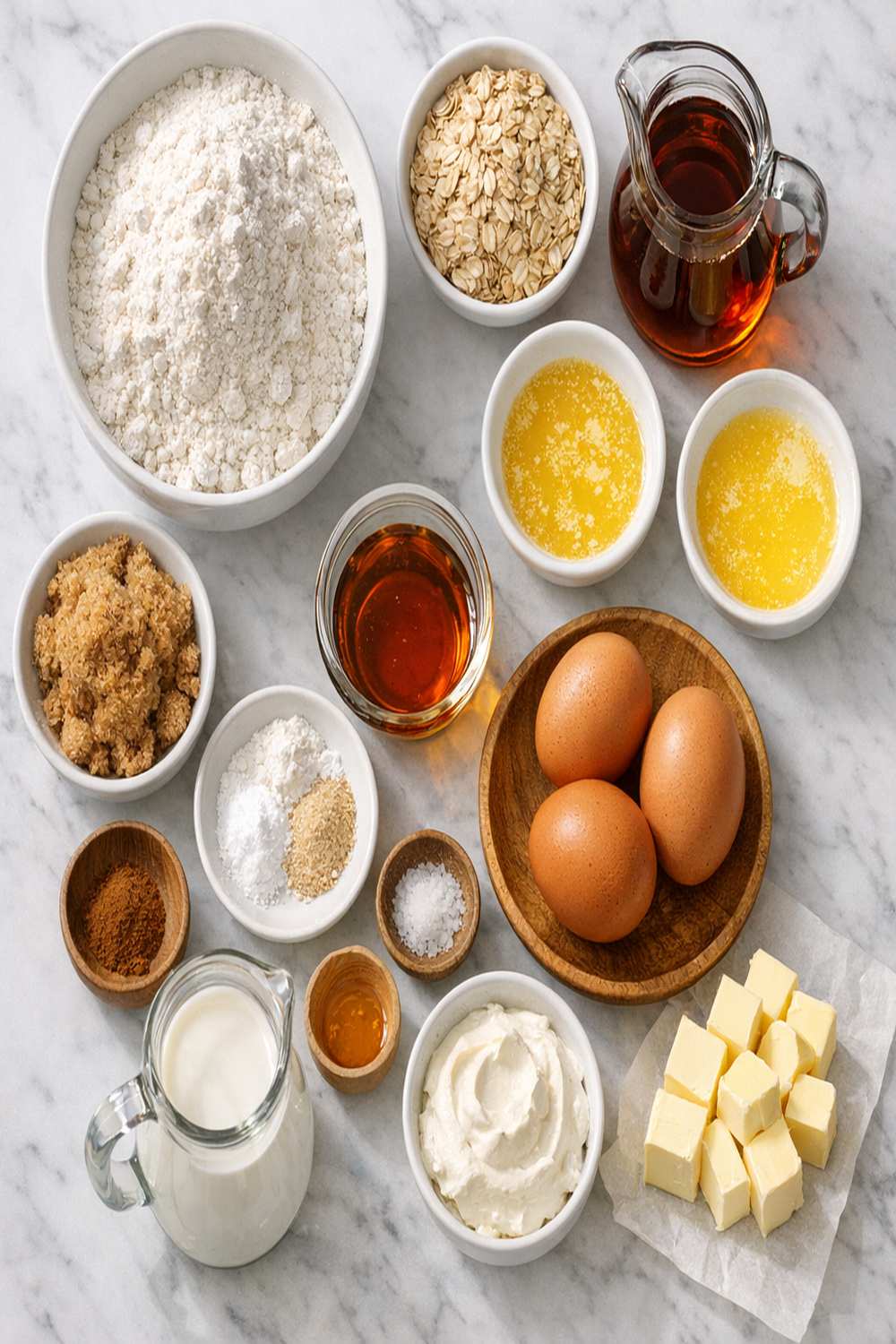Maple Syrup Muffins Recipe ingredients